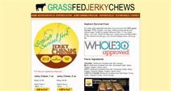 Desktop Screenshot of grassfedjerkychews.com