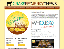 Tablet Screenshot of grassfedjerkychews.com